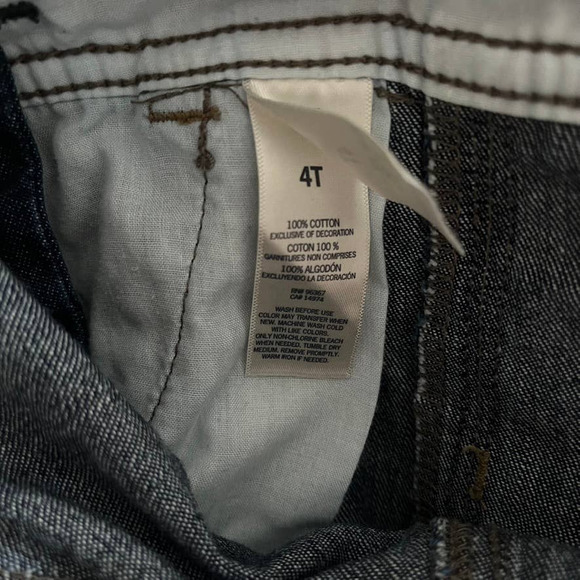 OshKosh B'gosh Denim Overall Toddler Size 4T - Picture 9 of 10